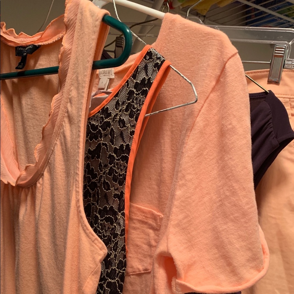 Purge of peach! Banana Republic free J. Crew shirt